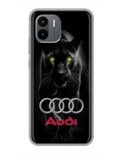 Чехол для Xiaomi Redmi A1 с картинкой «Пантера и Audi»