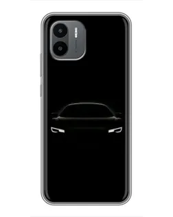 Чехол для Xiaomi Redmi A1 с картинкой «Взгляд Audi в темноте»
