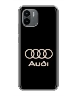 Чехол для Xiaomi Redmi A1 с картинкой «Audi — золотой логотип»