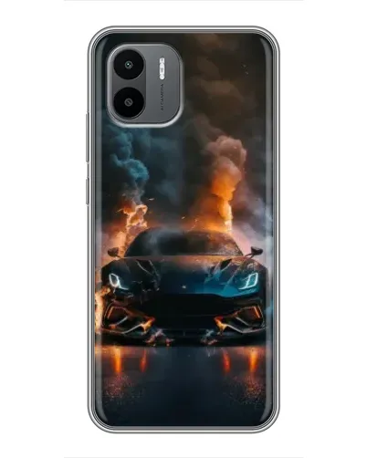 Чохол для Xiaomi Redmi A1 з картинкою «Lamborghini димна естетика»