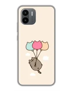 Чехол для Xiaomi Redmi A1 с картинкой «Пушин на шариках»