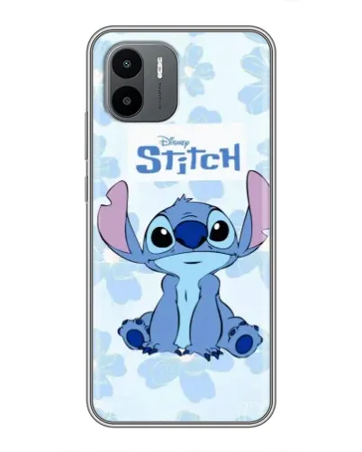 Чехол для Xiaomi Redmi A1 с картинкой «Stitch среди цветов»