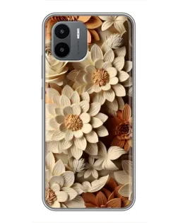 Чохол для Xiaomi Redmi A1 з картинкою «Бежевий флористичний декор» Чохол для Xiaomi Redmi A1 з картинкою «Бежевий флористичний декор»