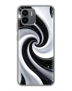 Чохол для Xiaomi Redmi A1 з картинкою «Чорно-біла спіраль»