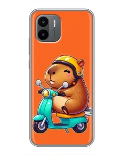 Чохол для Xiaomi Redmi A1 з картинкою «Капібара на скутері»