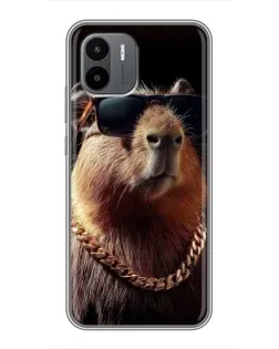 Чохол для Xiaomi Redmi A1 з картинкою «Капібара золотий ланцюг»