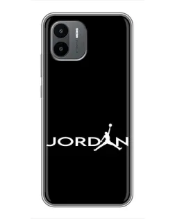 Чохол для Xiaomi Redmi A2 з картинкою «Jordan White Logo»