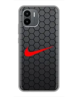 Чохол для Xiaomi Redmi A2 з картинкою «Nike — карбонова сітка»