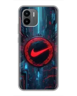 Чохол для Xiaomi Redmi A2 з картинкою «Техногенний стиль Nike»