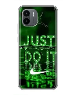 Чохол для Xiaomi Redmi A2 з картинкою «Зелений неоновий Nike»