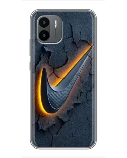 Чохол для Xiaomi Redmi A2 з картинкою «Об'ємний логотип Найк»