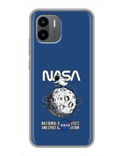 Чохол для Xiaomi Redmi A2 з картинкою «NASA — місячна місія»
