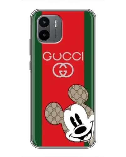 Чохол для Xiaomi Redmi A2 з картинкою «Gucci — смуги та Міккі»