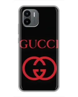 Чохол для Xiaomi Redmi A2 з картинкою «Gucci — червоний логотип»