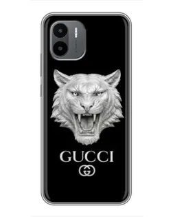 Чехол для Xiaomi Redmi A2 с картинкой «Gucci — серебряный лев» Чехол для Xiaomi Redmi A2 с картинкой «Gucci — серебряный лев»