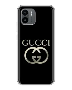 Чехол для Xiaomi Redmi A2 с картинкой «Gucci — золото на черном» Чехол для Xiaomi Redmi A2 с картинкой «Gucci — золото на черном»