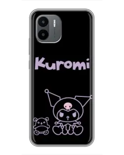 Чохол для Xiaomi Redmi A2 з картинкою «Kuromi — чорний мінімалізм»