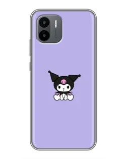 Чохол для Xiaomi Redmi A2 з картинкою «Kuromi — фіолетовий мінімалізм»