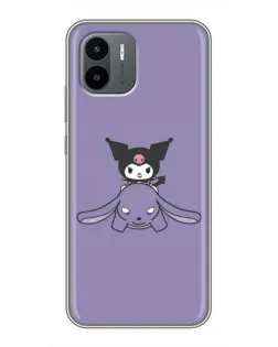Чохол для Xiaomi Redmi A2 з картинкою «Kuromi на ліловому фоні»