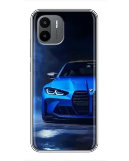 Чохол для Xiaomi Redmi A2 з картинкою «Блакитна BMW M4»