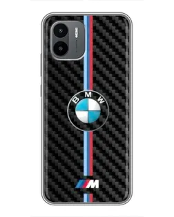 Чохол для Xiaomi Redmi A2 з картинкою «Емблема BMW та карбон»