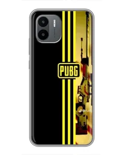 Чехол для Xiaomi Redmi A2 с картинкой «PUBG — камуфляжный шлем»