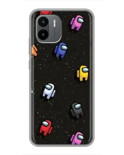 Чехол для Xiaomi Redmi A2 с картинкой «Космический паттерн Among Us»