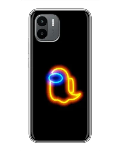Чехол для Xiaomi Redmi A2 с картинкой «Among Us неоновое сияние»