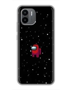 Чехол для Xiaomi Redmi A2 с картинкой «Красный Among Us»