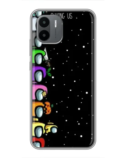 Чехол для Xiaomi Redmi A2 с картинкой «Команда Among Us»