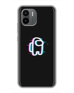 Чехол для Xiaomi Redmi A2 с картинкой «Among Us неон»