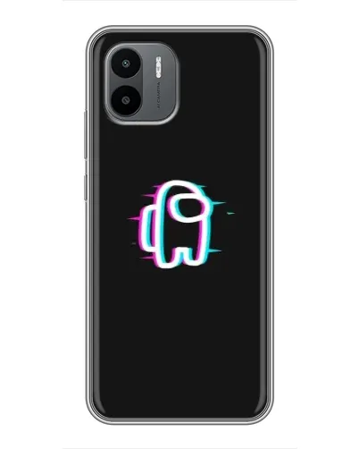 Чехол для Xiaomi Redmi A2 с картинкой «Among Us неон»