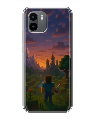 Чохол для Xiaomi Redmi A2 з картинкою «Стів біля вежі» Чохол для Xiaomi Redmi A2 з картинкою «Стів біля вежі»