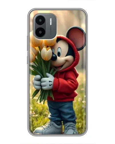 Чохол для Xiaomi Redmi A2 з картинкою «Міккі з тюльпанами» Чохол для Xiaomi Redmi A2 з картинкою «Міккі з тюльпанами»