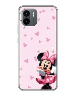 Чохол для Xiaomi Redmi A2 з картинкою «Мінні Маус та сердечка»