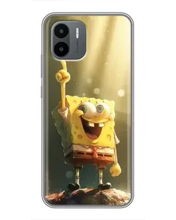 Чохол для Xiaomi Redmi A2 з картинкою «Сяючий Спанч Боб»
