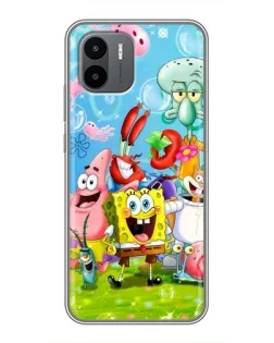 Чехол для Xiaomi Redmi A2 с картинкой «Губка Боб и друзья»