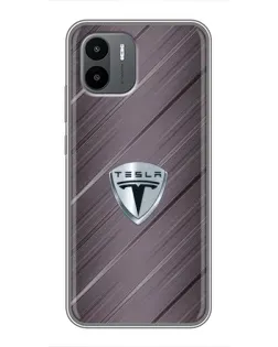 Чохол для Xiaomi Redmi A2 з картинкою «Металева текстура Tesla»