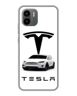 Чохол для Xiaomi Redmi A2 з картинкою «Tesla White Style»