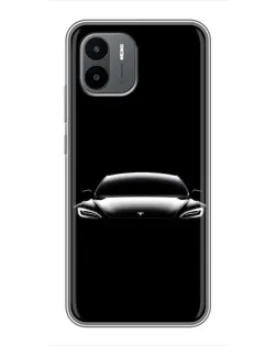 Чохол для Xiaomi Redmi A2 з картинкою «Фари Tesla Night»