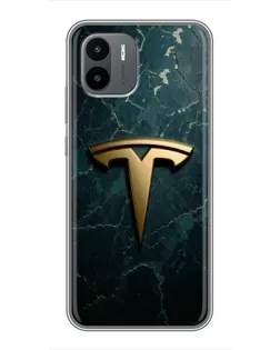 Чохол для Xiaomi Redmi A2 з картинкою «Мармурова Tesla Gold»