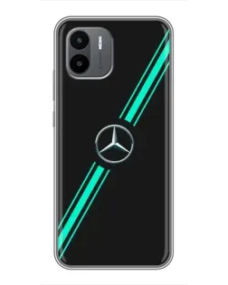 Чехол для Xiaomi Redmi A2 с картинкой «Спортивные линии Mercedes» Чехол для Xiaomi Redmi A2 с картинкой «Спортивные линии Mercedes»
