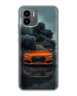Чохол для Xiaomi Redmi A2 з картинкою «Audi у хмарах диму»