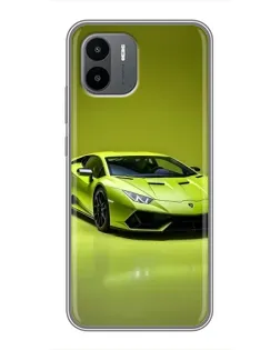 Чохол для Xiaomi Redmi A2 з картинкою «Салатовий Lamborghini Huracan»
