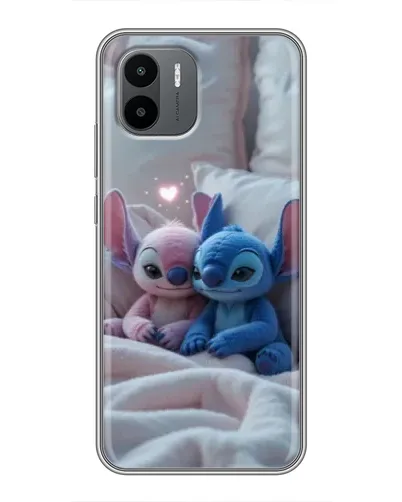 Чехол для Xiaomi Redmi A2 с картинкой «Плюшевые Стич Ангел»