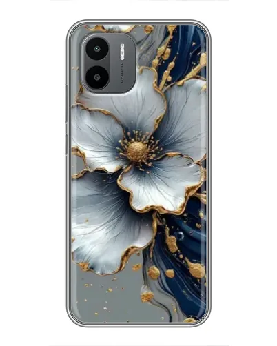 Чохол для Xiaomi Redmi A2 з картинкою «Біла квітка та золотий флюїд» Чохол для Xiaomi Redmi A2 з картинкою «Біла квітка та золотий флюїд»