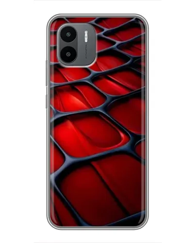 Чохол для Xiaomi Redmi A2 з картинкою «Червона глянцева сітка»