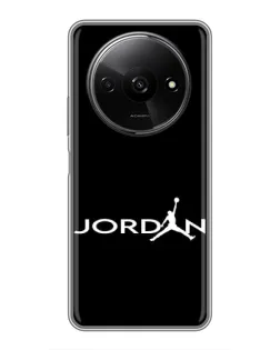 Чохол для Xiaomi Redmi A3 з картинкою «Jordan White Logo»
