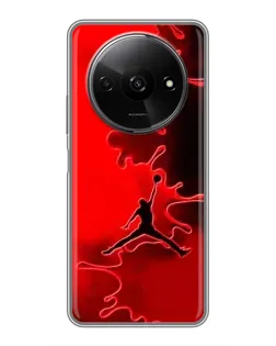 Чохол для Xiaomi Redmi A3 з картинкою «Jordan Red Smoke»