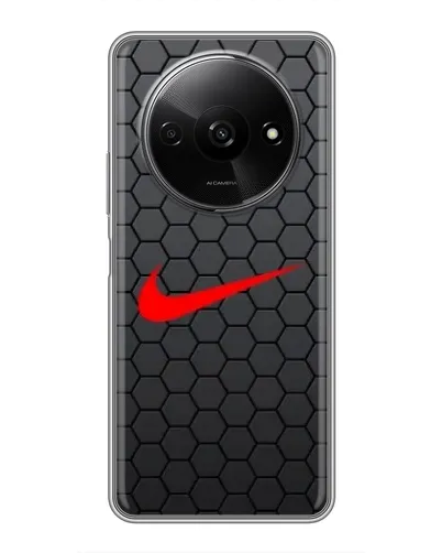 Чохол для Xiaomi Redmi A3 з картинкою «Nike — карбонова сітка»